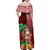 Custom Hawaii Mele Kalikimaka Family Matching Off Shoulder Maxi Dress and Hawaiian Shirt Santa Claus and Hula Girl Tropical Folwer with Hawaiian Pattern LT03 - Polynesian Pride