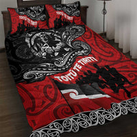 Aotearoa Toitu Te Tiriti Quilt Bed Set Honoring Te Tiriti o Waitangi Maori Haka