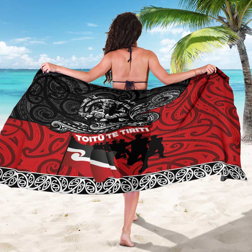 Aotearoa Toitu Te Tiriti Sarong Honoring Te Tiriti o Waitangi Maori Haka
