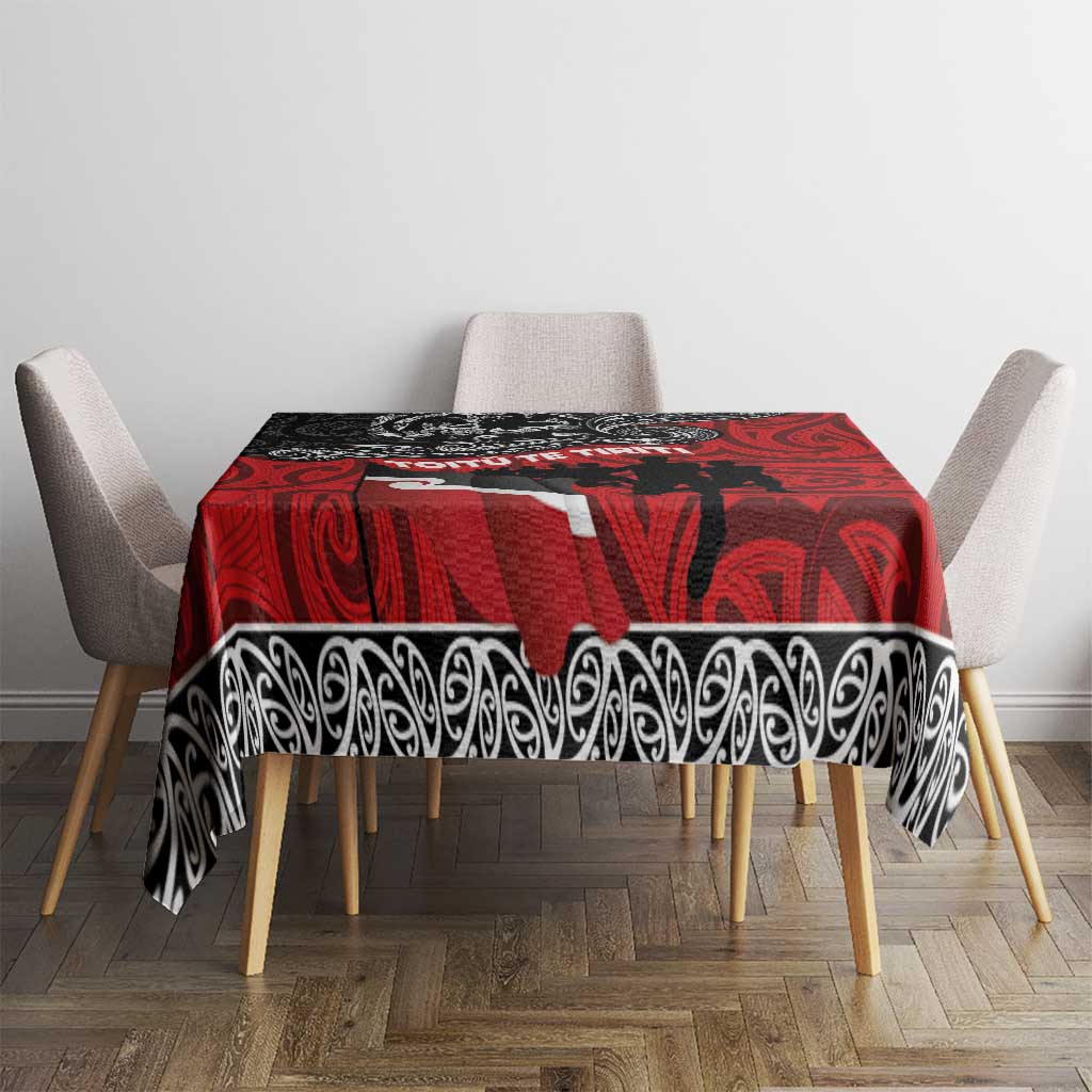 Aotearoa Toitu Te Tiriti Tablecloth Honoring Te Tiriti o Waitangi Maori Haka