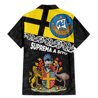 New Zealand Wellington Family Matching Mermaid Dress and Hawaiian Shirt The Capital's Emblems Flag and Koru Art LT03 - Polynesian Pride