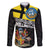 New Zealand Wellington Family Matching Off The Shoulder Long Sleeve Dress and Hawaiian Shirt The Capital's Emblems Flag and Koru Art