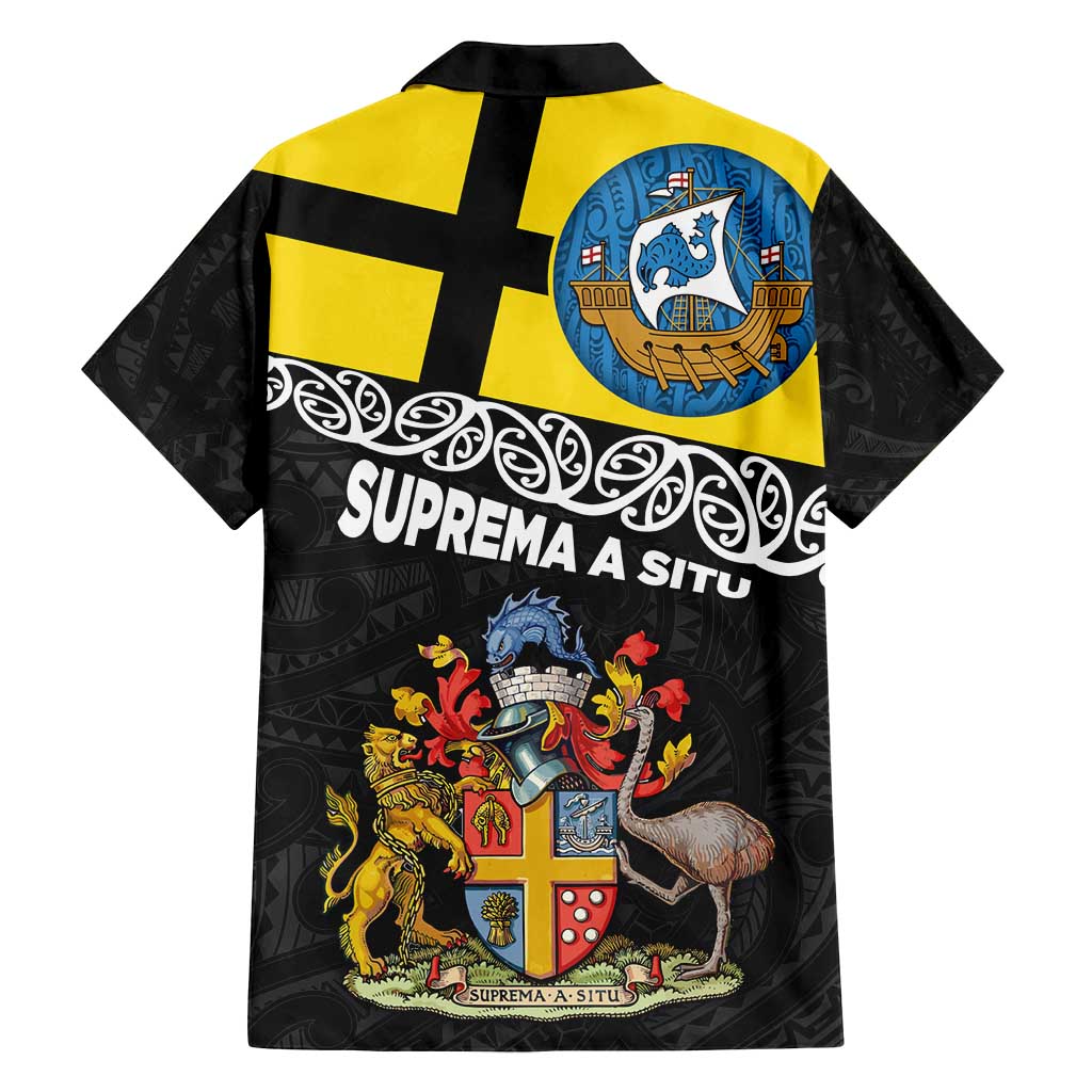 New Zealand Wellington Family Matching Summer Maxi Dress and Hawaiian Shirt The Capital's Emblems Flag and Koru Art LT03 - Polynesian Pride
