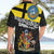 New Zealand Wellington Hawaiian Shirt The Capital's Emblems Flag and Koru Art