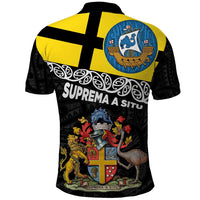 New Zealand Wellington Polo Shirt The Capital's Emblems Flag and Koru Art