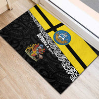 New Zealand Wellington Rubber Doormat The Capital's Emblems Flag and Koru Art