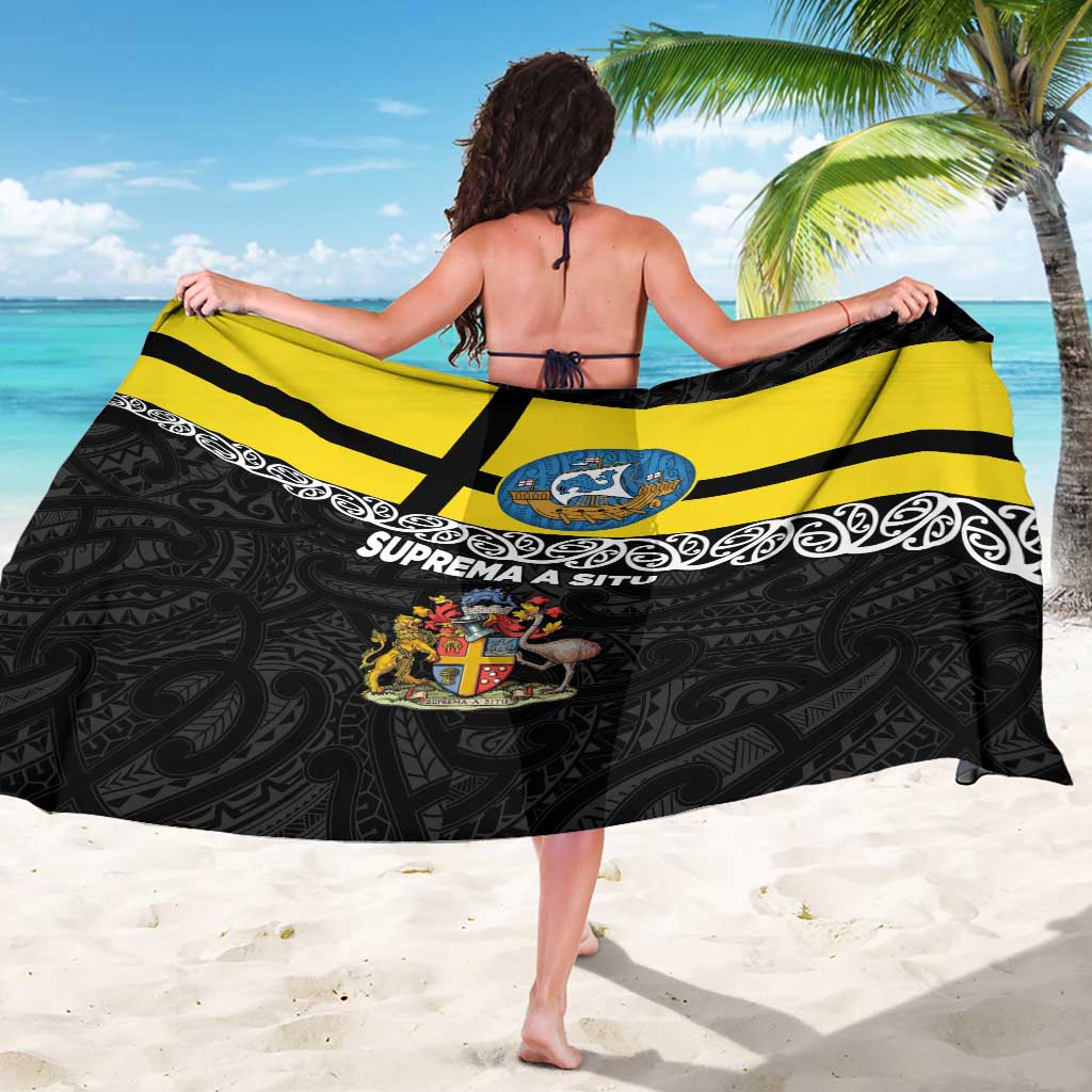 New Zealand Wellington Sarong The Capital's Emblems Flag and Koru Art