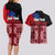 Samoa Flag Day Couples Matching Long Sleeve Bodycon Dress and Hawaiian Shirt Siapo Pattern and Ula Fala LT03 - Polynesian Pride