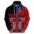 Samoa Flag Day Hoodie Siapo Pattern and Ula Fala LT03 - Polynesian Pride