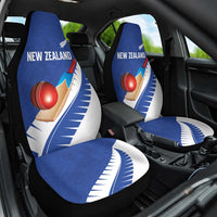 New Zealand Cricket Car Seat Cover Kiwi Birds Haka Dance Blue Fern Sporty Style