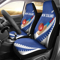 New Zealand Cricket Car Seat Cover Kiwi Birds Haka Dance Blue Fern Sporty Style