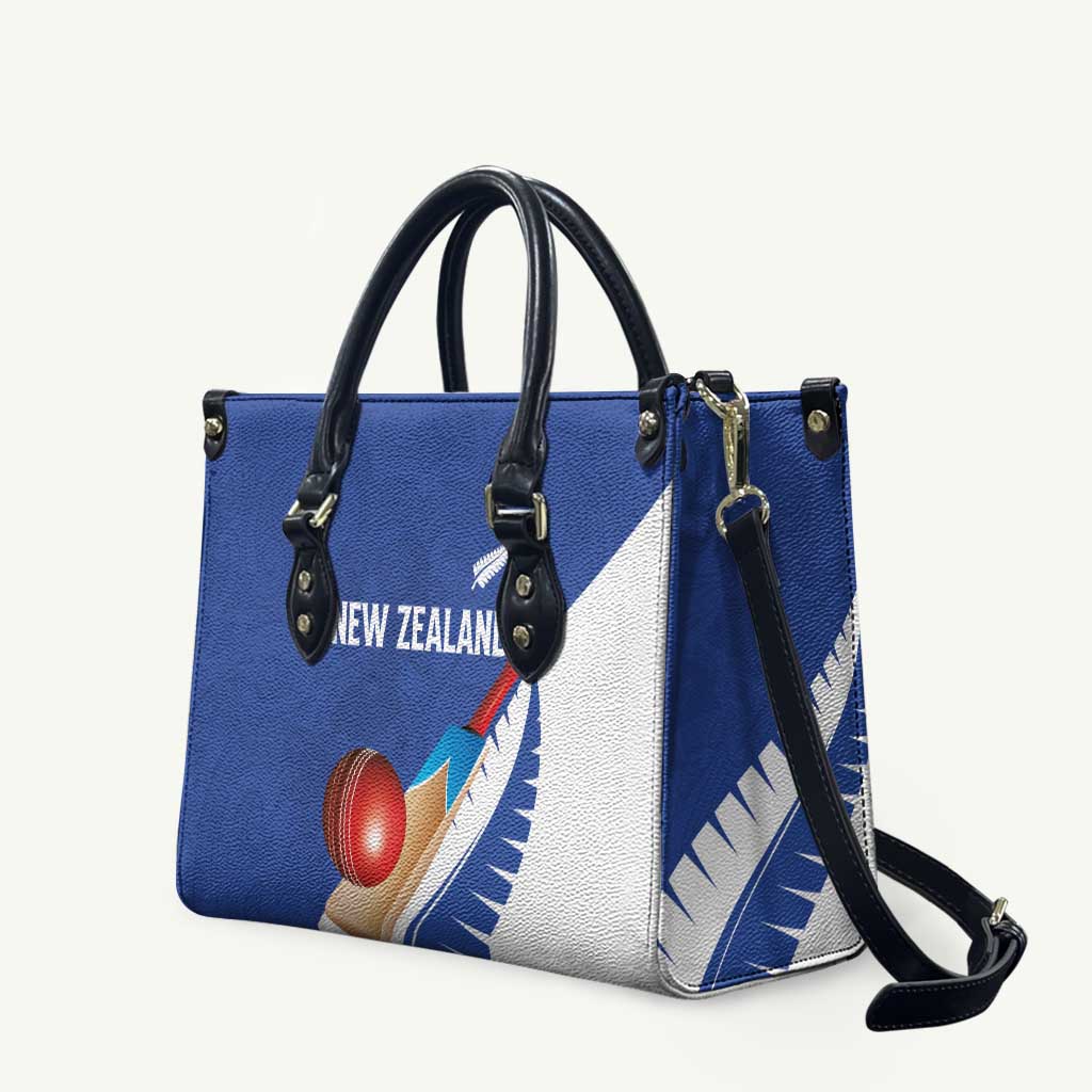 New Zealand Cricket Leather Bag Kiwi Birds Haka Dance Blue Fern Sporty Style LT03 Blue - Polynesian Pride