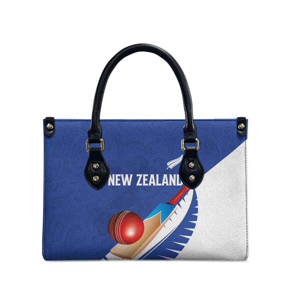 New Zealand Cricket Leather Bag Kiwi Birds Haka Dance Blue Fern Sporty Style LT03 - Polynesian Pride