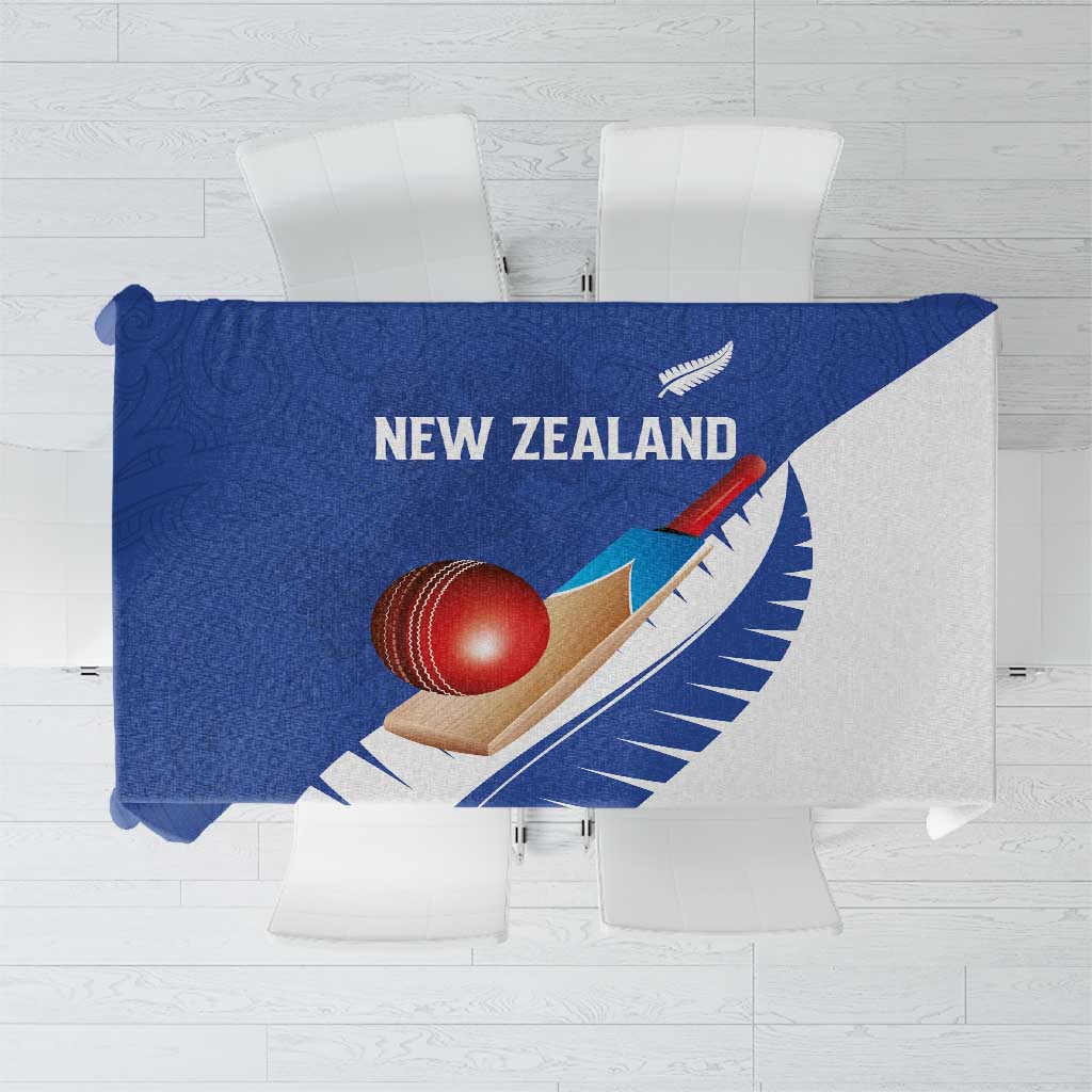 New Zealand Cricket Tablecloth Kiwi Birds Haka Dance Blue Fern Sporty Style