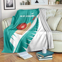 New Zealand Cricket Blanket Kiwi Birds Haka Dance Turquoise Fern Sporty Style