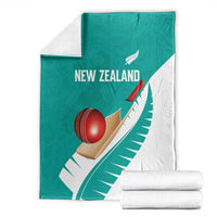 New Zealand Cricket Blanket Kiwi Birds Haka Dance Turquoise Fern Sporty Style