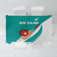 New Zealand Cricket Tablecloth Kiwi Birds Haka Dance Turquoise Fern Sporty Style