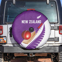 New Zealand Cricket Spare Tire Cover Kiwi Birds Haka Dance Purple Fern Sporty Style
