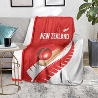 New Zealand Cricket Blanket Kiwi Birds Haka Dance Red Fern Sporty Style
