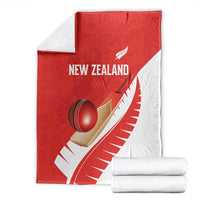 New Zealand Cricket Blanket Kiwi Birds Haka Dance Red Fern Sporty Style