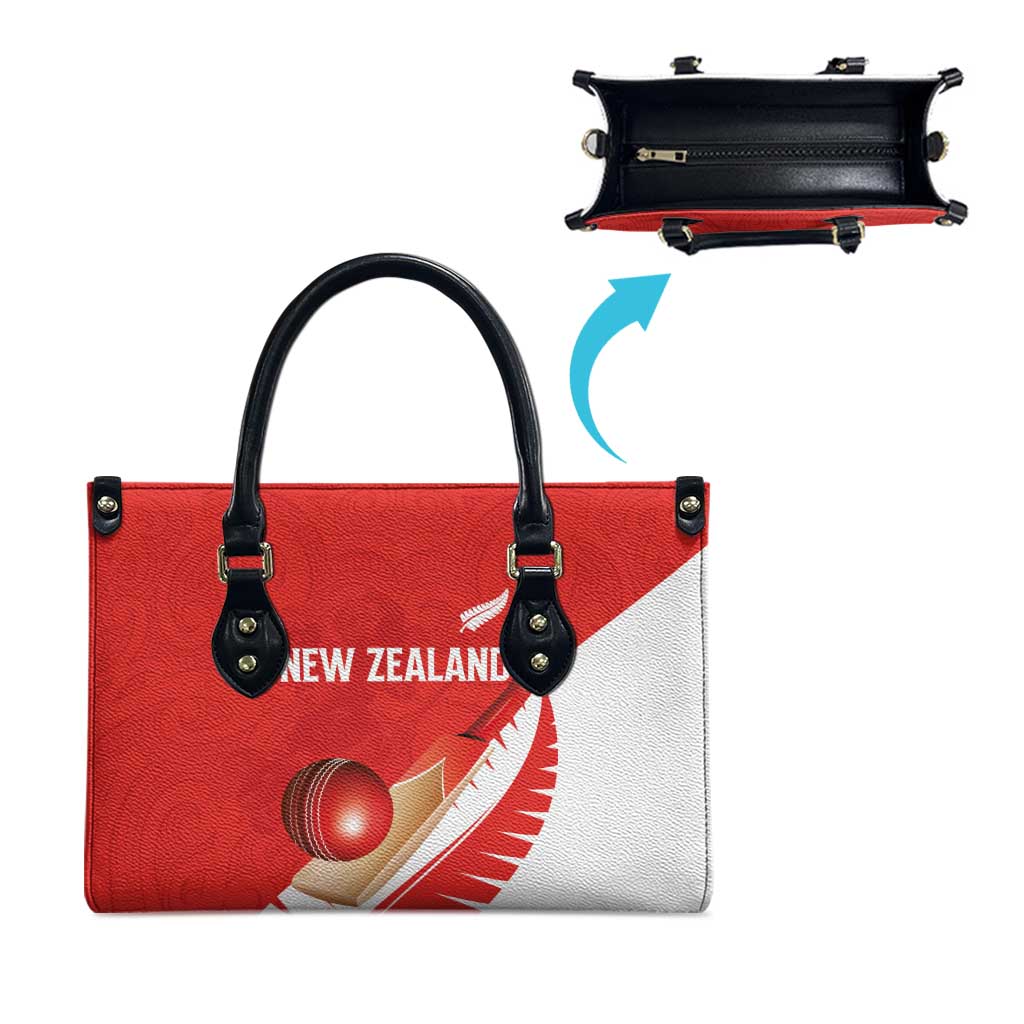 New Zealand Cricket Leather Bag Kiwi Birds Haka Dance Red Fern Sporty Style LT03 - Polynesian Pride