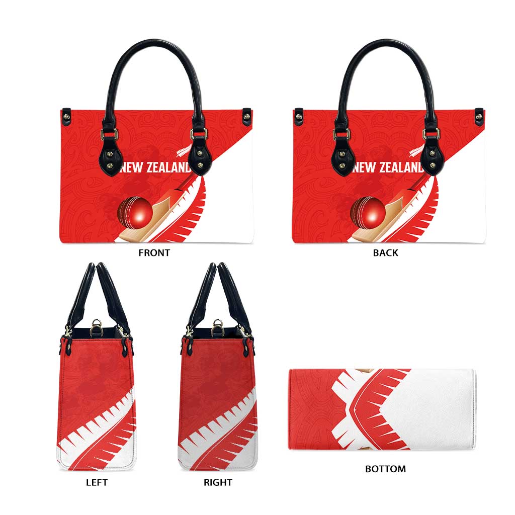 New Zealand Cricket Leather Bag Kiwi Birds Haka Dance Red Fern Sporty Style LT03 - Polynesian Pride