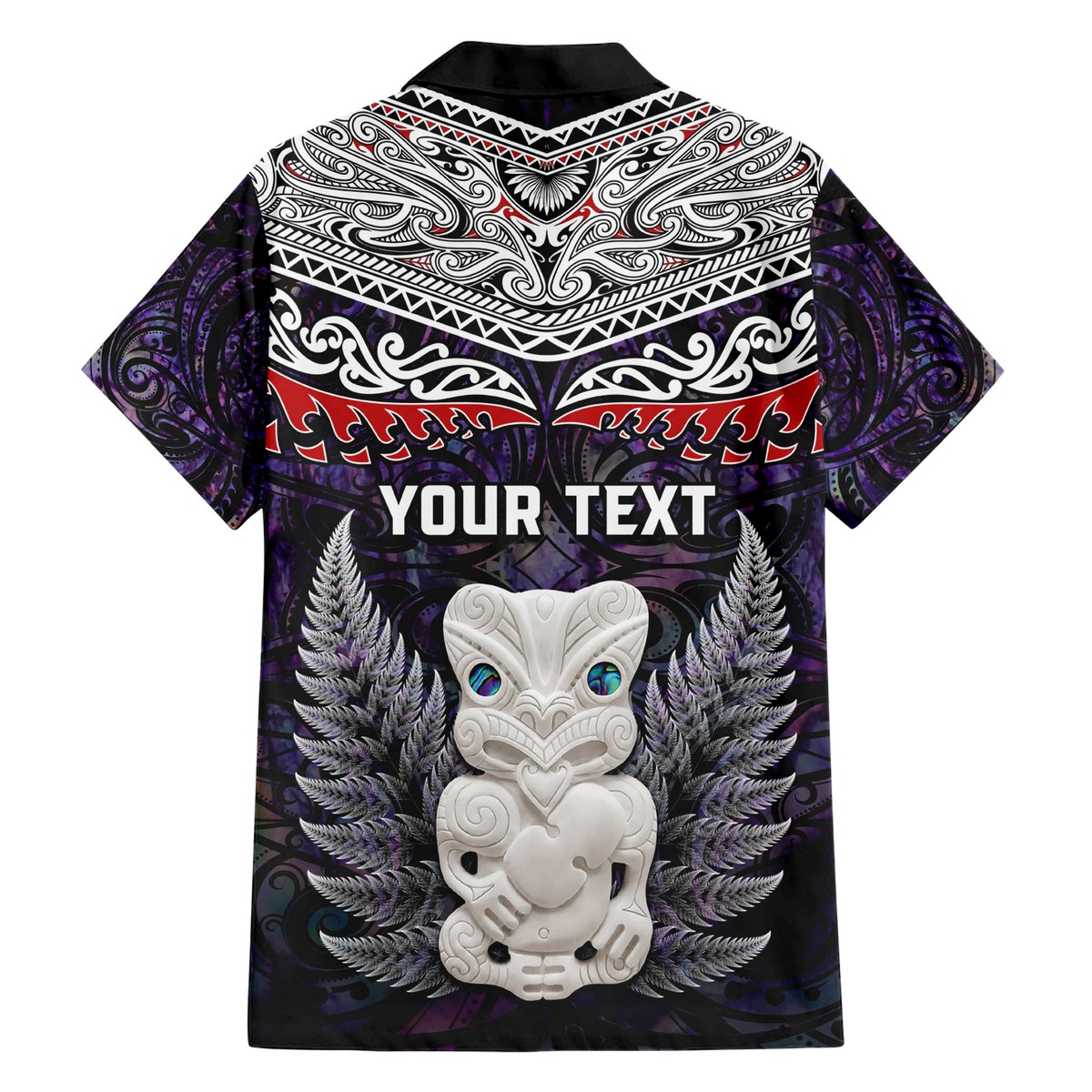 New Zealand Hei Tiki Hawaiian Shirt Maori Purple Papua Shell Pattern LT03 - Polynesian Pride
