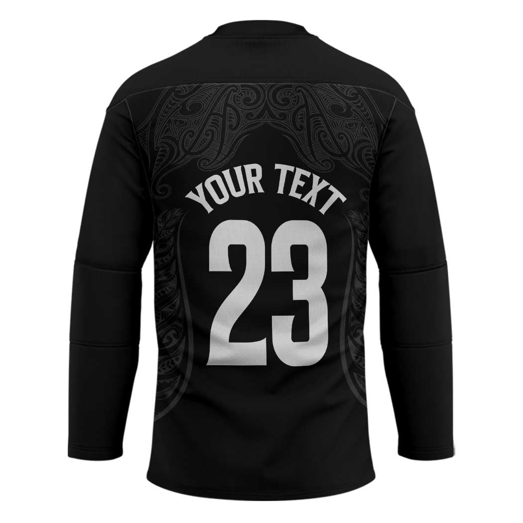 New Zealand Basketball Ta Moko Tribal Custom Hockey Jersey