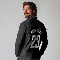 New Zealand Basketball Ta Moko Tribal Custom Long Sleeve Polo Shirt LT03 - Polynesian Pride