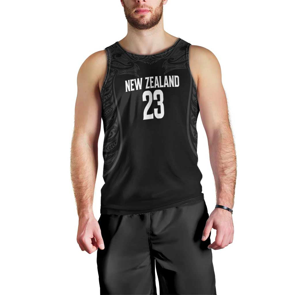 New Zealand Basketball Ta Moko Tribal Custom Men Tank Top LT03 - Polynesian Pride