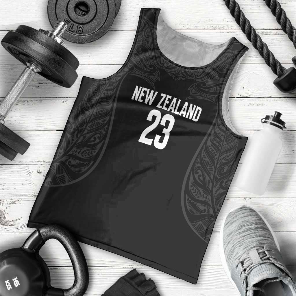 New Zealand Basketball Ta Moko Tribal Custom Men Tank Top LT03 - Polynesian Pride