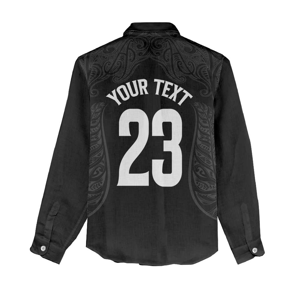 New Zealand Basketball Ta Moko Tribal Custom Women Casual Shirt