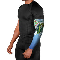 Aotearoa New Zealand Natural Plants Arm Sleeves Pohutukawa with Silver Ferns Koru Frond Maori Tattoos