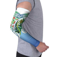 Aotearoa New Zealand Natural Plants Arm Sleeves Pohutukawa with Silver Ferns Koru Frond Maori Tattoos