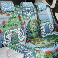 Aotearoa New Zealand Natural Plants Back Car Seat Cover Pohutukawa with Silver Ferns Koru Frond Maori Tattoos