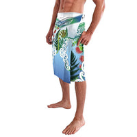 Aotearoa New Zealand Natural Plants Lavalava Pohutukawa with Silver Ferns Koru Frond Maori Tattoos LT03 - Polynesian Pride