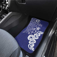 New Zealand Sea Animals with Maori Tribal Tattoo Car Mats Blue Color LT03 - Polynesian Pride