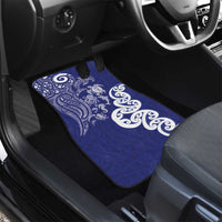 New Zealand Sea Animals with Maori Tribal Tattoo Car Mats Blue Color LT03 - Polynesian Pride