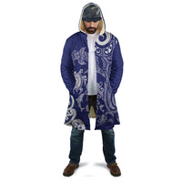 New Zealand Sea Animals with Maori Tribal Tattoo Cloak Blue Color