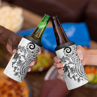 New Zealand Sea Animals with Maori Tribal Tattoo 4 in 1 Can Cooler Tumbler White Color LT03 - Polynesian Pride