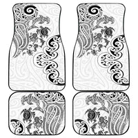 New Zealand Sea Animals with Maori Tribal Tattoo Car Mats White Color LT03 - Polynesian Pride