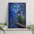 New Zealand Tui Bird Matariki Canvas Wall Art Maori New Year with Galaxy Fern