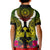 Hawaii Kanaka Maoli Kid Polo Shirt Double Shark and Hibiscus Flowers