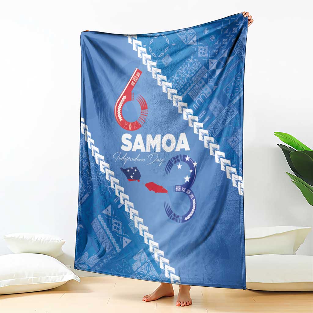 Samoa Independence Day Blanket Anniversary 63th-Siapo Art