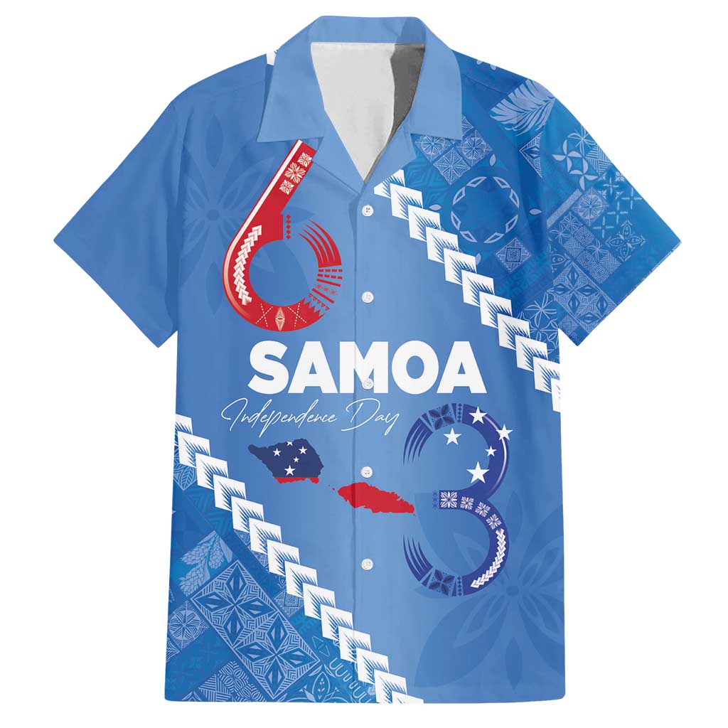 Samoa Independence Day Family Matching Summer Maxi Dress and Hawaiian Shirt Anniversary 63th-Siapo Art