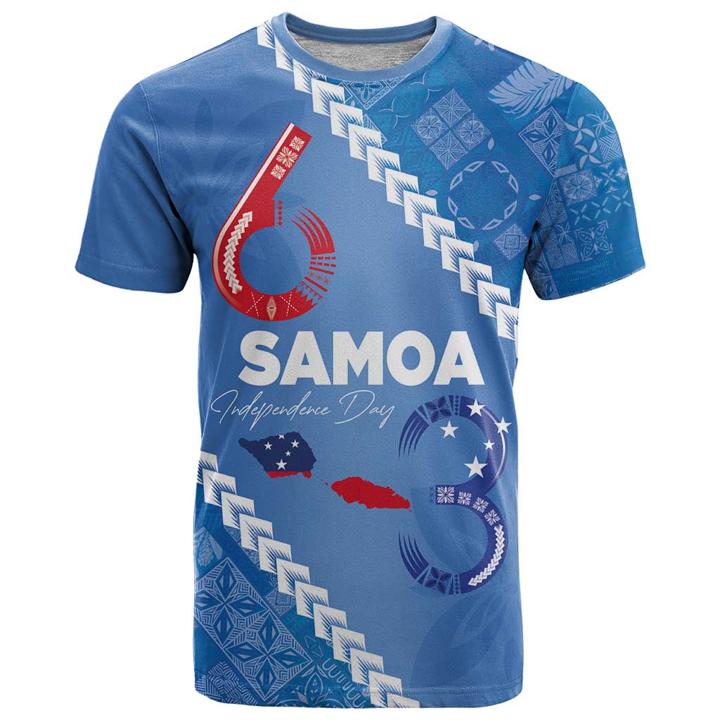 Samoa Independence Day T Shirt Anniversary 63th-Siapo Art