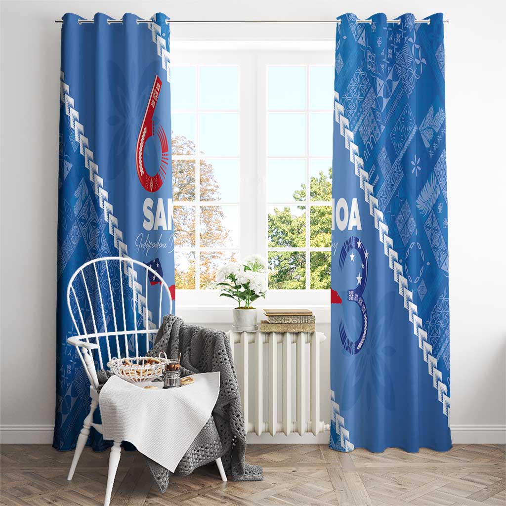 Samoa Independence Day Window Curtain Anniversary 63th-Siapo Art