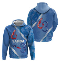 Samoa Independence Day Zip Hoodie Anniversary 63th-Siapo Art