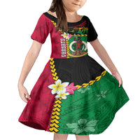 Vanuatu Nakamal and Plumeria Flowers Family Matching Off Shoulder Maxi Dress and Hawaiian Shirt Polynesian Pattern