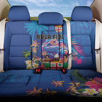 Fiji Bula Back Car Seat Cover Tropical Plants with Palm Tree and Iguana Colorful